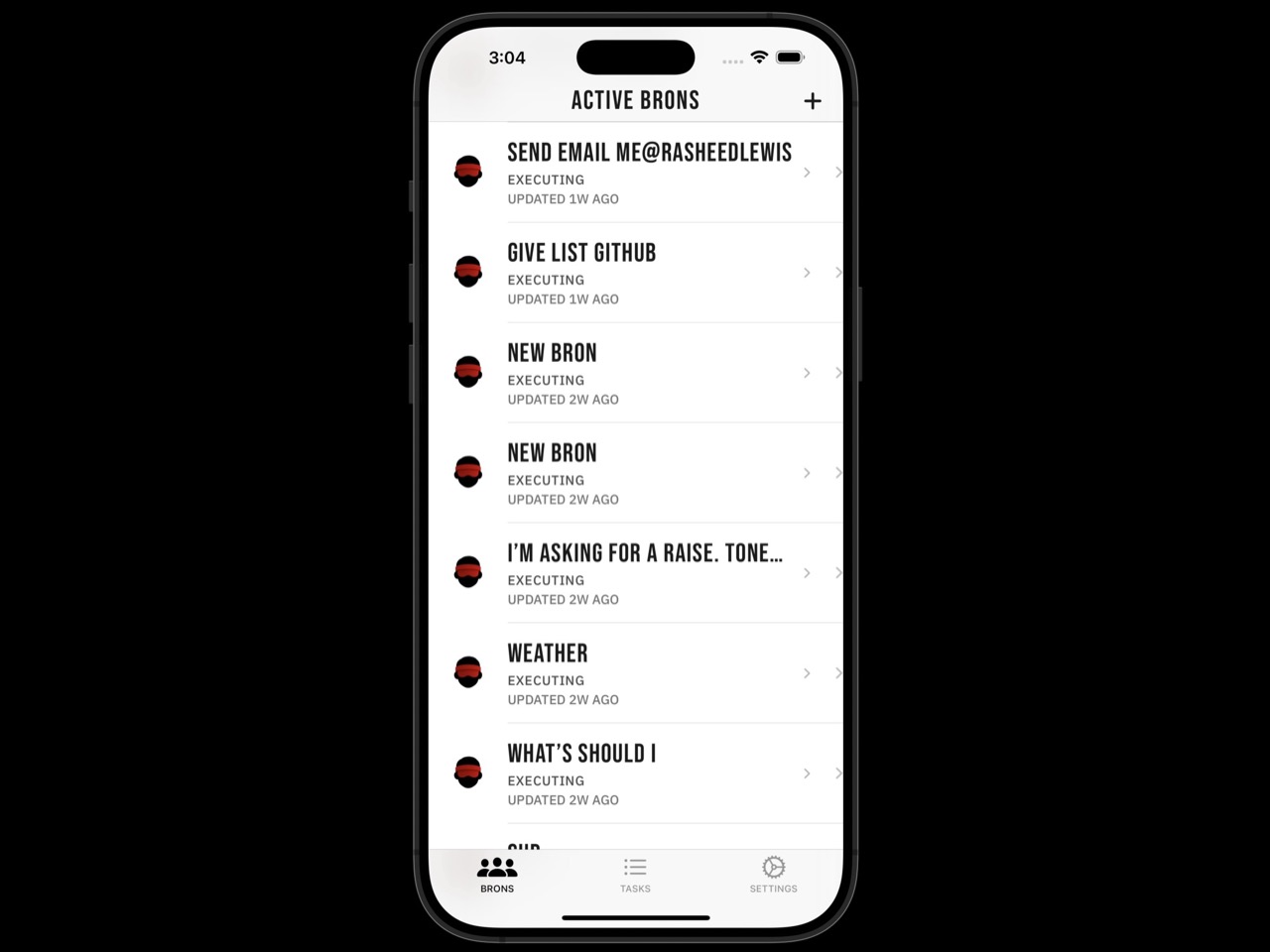 Bron agent-driven sports analysis interface showing real-time media presentation